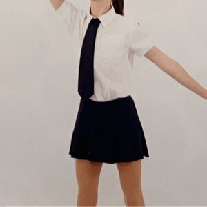 Kids School Uniform Costume - White and Navy